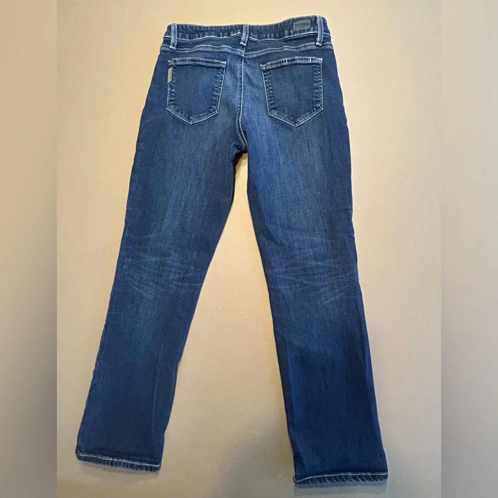 PAIGE Brigitte Boyfriend Jeans Dark Blue Enchanted Wash. Size 27 - Picture 7 of 9